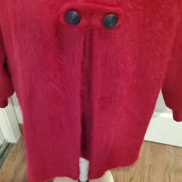 Vintage 90's angora sweater coat - Picture 5 of 8